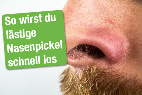 Pickel auf der Nase